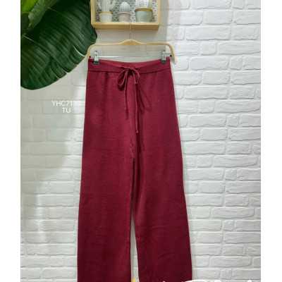 PANTALÖN BURDEOS PUNTO