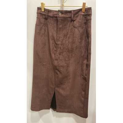 FALDA CHOCOLATE BROWN