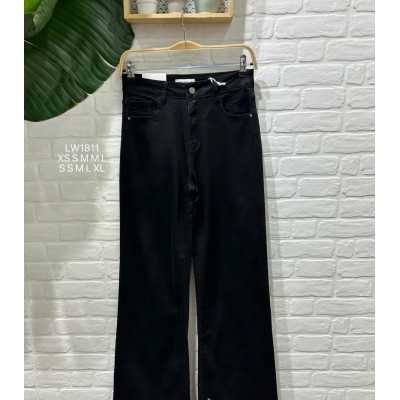 PANTALÖN DENIM NEGRO RECTO