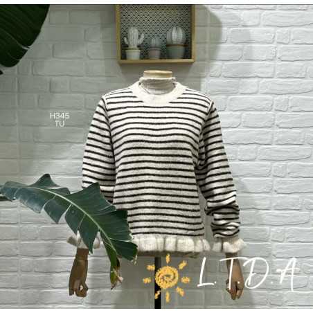 JERSEY VOLANTE TAUPE